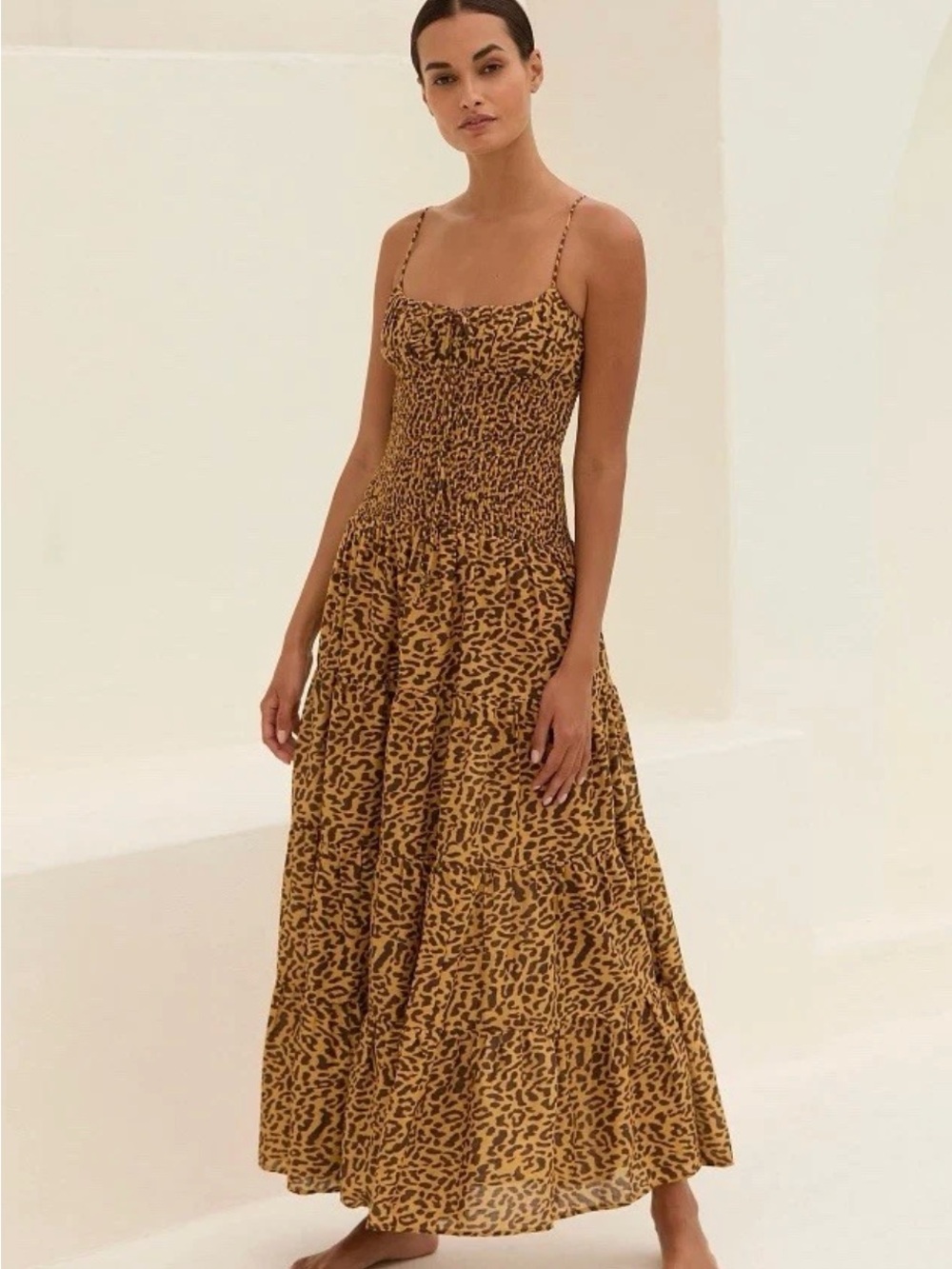 NWT Anthropologie The Josephine Smocked Drop-Waist Dress Size XSP, XL NEW
